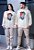 Moletom Unissex Capuz - Leão Colorido - Cor OFF White - Imagem 1