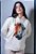 Moletom Unissex Capuz - Leão Colorido - Cor OFF White - Imagem 2