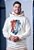Moletom Unissex Capuz - Leão Colorido - Cor OFF White - Imagem 3