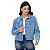 Jaqueta Feminina Jeans Rosa Santa Teresinha - Imagem 2