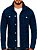 Jaqueta Jeans Azul Aveludado Masculina - Casaco de Frio - EXG - Imagem 3