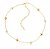 Choker Banhada ouro 18k Bolinha com Pérolas - Imagem 1