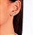 Brinco Banhado ouro 18k  Ear Cuff Cristal - Imagem 2