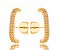 Brinco banhado ouro 18k Ear Hook Micro Zircônia - Imagem 1