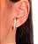 Brinco banhado ouro 18k Ear Hook Micro Zircônia - Imagem 2