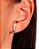 Brinco Banhado ouro 18k Ear Hook Zircônia - Imagem 2