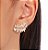 Brinco Banhado ouro 18k Ear Cuff Cravejado Cristal - Imagem 2