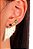Brinco Banhado ouro 18k Ear Jacket Franja Cristal Color - Imagem 2