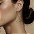 Brinco Banhado ouro 18k Liso Infinito Grande - Imagem 2