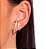 Brinco Banhado ouro 18k Ear Hook Micro Zircônia - Imagem 2