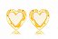 Brinco Banhado ouro 18k Coração Madrepérola - Imagem 1