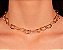 Choker Banhado Ouro 18K Coração Vazado Liso - Imagem 2