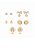 Brinco Banhado ouro 18k Mix Semanal Cristal - Imagem 1