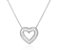 COLAR CORAÇÃO EM RODIO BRANCO. - Imagem 1