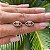 BRINCO FOLHEADO OURO 18K  OLHO GREGO COM ZIRCONIAS BRANCAS - Imagem 1