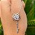 COLAR PRATA 925 CHAVE FLOR COM CRISTAL - Imagem 1