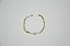 PULSEIRA FOLHEADA OURO 18K COM DETALHE REDONDO CRAVEJADO COM MICRO ZIRCÔNIAS BRANCAS - Imagem 1