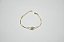 PULSEIRA FOLHEADA OURO 18K CORRENTE DUPLA COM CRISTAL AZUL - Imagem 1