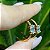 BRINCO FOLHEADO OURO 18K ARGOLA GRANDE COM CRISTAL OVAL E ZIRCÔNIA - Imagem 4