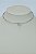 COLAR CHOKER GOTA CRISTAL FOLHEADO RODIO BRANCO - Imagem 2