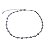 COLAR CHOKER FOLHEADO RODIO BRANCO TIFFANY - Imagem 1