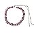 COLAR REGULAVEL  GOTA  ROSA COM ZIRCONIA CRAVEJADA FOLHEADO RODIO BRANCO - Imagem 1