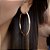 Argola Banhada ouro 18k Grande com Zircônias Cravejadas - Imagem 3