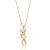 Colar Banhado ouro 18k casal bicolor - Imagem 1
