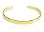 Pulseira  Folheada A Ouro 18K Bracelete Liso - Imagem 1