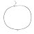 COLAR FOLHEADO RODIO BRANCO CHOKER COM PONTO DE LUZ - Imagem 1