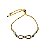 Pulseira Folheada Ouro 18K Infinito  Regulavel - Imagem 1