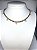 COLAR FOLHEADO OURO18K CHOKER COM GOTINHAS BRANCA CRISTAL - Imagem 2