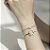 Pulseira Folheda Ouro 18K Bracelete Mickey Com Correntinha - Imagem 1