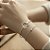 PULSEIRA FOLHEDA RODIO BRANCO BRACELETE MICKEY COM CORRENTINHA - Imagem 1