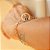 Pulseira Banhada ouro 18K Zirconia Circulo Cravejado Com Nossa Senhora No Centro - Imagem 1