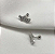 Piercing Prata 925 Cravejado com Banho de  Rodio Branco - Imagem 1
