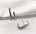 Brinco Prata 925 Ear Hook Cravejado Com Banho De Rodio - Imagem 1