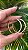 ARGOLA FOLHEADA OURO 18K MEDIA CRAVEJADA - Imagem 4