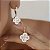 Conjunto Banhado Ouro 18k Flor  com zircônia - Imagem 1