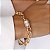 Pulseira Banhada Ouro 18k Elos com Fecho de Ima Cravejado - Imagem 1