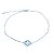 Colar Choker Folheado Rodio Branco Trevo Madreperola - Imagem 1