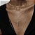 Colar Trio Folheado Ouro 18K Corrente Cruz Cravejada - Imagem 1