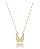 COLAR FOLHEADO OURO 18K ASA CRAVEJADO MICRO ZIRCÔNIA E BAGUETE - Imagem 1