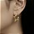 Brinco Folheado Ouro 18K Estrela Liso - Imagem 1