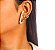 BRINCO FOLHEADO OURO 18K EAR HOOK PÉROLA - Imagem 2