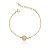 Pulseira Banhado Ouro 18K  1 Bola  Cravejada - Imagem 1