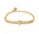 PULSEIRA BRACELETE BANHADO OURO 18K CORAÇÃO CRAVEJADO - Imagem 1