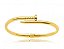 Bracelete banhado ouro 18k liso prego - Imagem 1