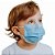 Mascara Infantil Descartável Cx 25 Un Azul - Sp Protection - Imagem 1