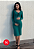 Vestido Gestante Amamentação Canelado Vitoria Verde - Imagem 1